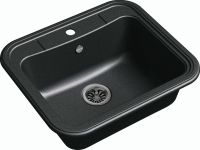 Кварцевая мойка Ewigstein Antik 60 Черный