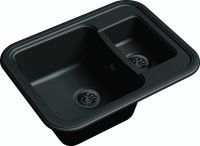 Кварцевая мойка Ewigstein Antik 60K Антрацит