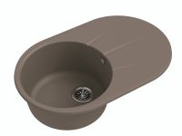 Кварцевая мойка Ewigstein Rund 50F Темно-бежевый