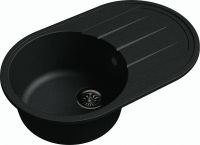 Кварцевая мойка Ewigstein Elegant R50F Черный