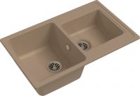 Кварцевая мойка Ewigstein Elegant 80D Крем