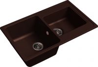 Кварцевая мойка Ewigstein Elegant 80D Шоколад