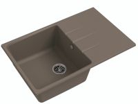 Кварцевая мойка Ewigstein Gerd 60F Темно-бежевый