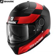 Шлем Shark Spartan Strad, Черный матовый с красным