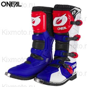 Ботинки ONeal Rider Pro, Синие с красным