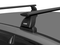 Багажник на крышу Suzuki Vitara 2015-..., Lux, черные крыловидные дуги