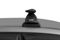 Багажник на крышу Suzuki Vitara 2015-..., Lux, черные крыловидные дуги