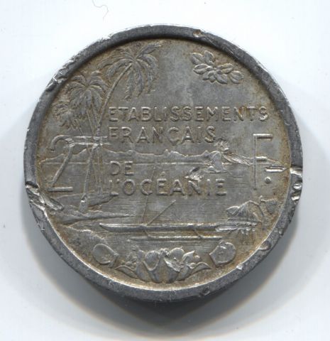 2 франка 1949 Французская Океания