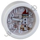 Часы -будильник настол. Perfeo Quartz "PF-TC-013", круглые диам. 10,5 см, маяк