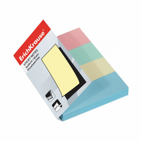 Закладки бумажные с клеевым краем ErichKrause®, 25х75 мм, 200 листов, 4 цвета (арт. 7325)