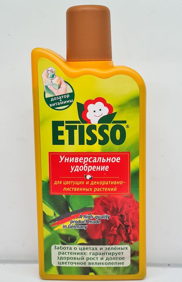 Удобрение "ETISSO" универсальное для всех декоративно-лиственных и цветущих растений 500мл