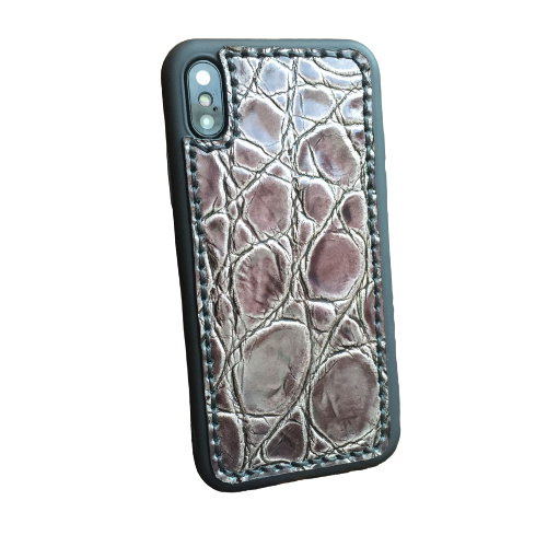 Кожаный чехол-накладка "Камень" на iPhone