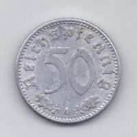 50 пфеннигов 1939 года AUNC Германия