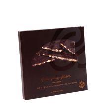 Туррон Pablo Garrigos Delicatessen из темного шоколада с миндалем круглый - 200 г (Испания)