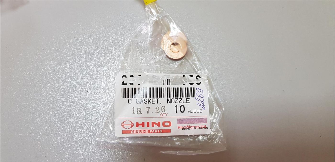 Шайба медная топливной форсунки HINO300 N04C Евро 4