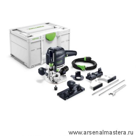 Комплект OF 1010 REBQ-Plus FESTOOL Вертикальный фрезер OF 1010, боковой упор, устройство для установки на шину - направляющую в систейнере 576919