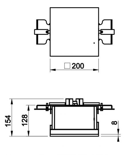 Модуль панели в отделке Gessi 61110 20х20 схема 1