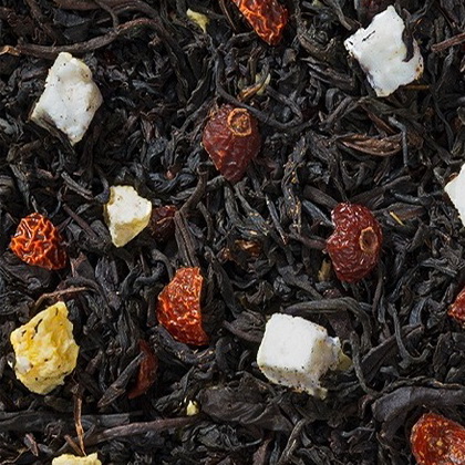 Искушение - черный чай с натуральными добавками.