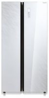 Холодильник Бирюса SBS 587 WG Белое стекло