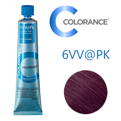 Goldwell Colorance 6VV@PK - Тонирующая крем-краска Стальной фиолетовый с розовым сиянием (матовым блеском) 60 мл
