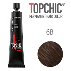 Goldwell Topchic 6B - Стойкая краска для волос - Темный русый бежевый 60 мл.
