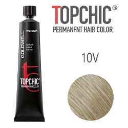 Goldwell Topchic 10V - Стойкая краска для волос - Пастельный фиолетовый блондин 60 мл.