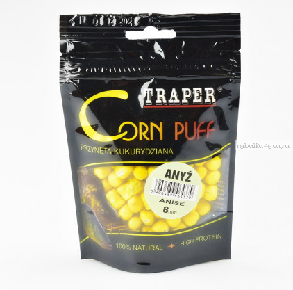 Corn puff 8мм/20гр Anise TRAPER (Трапер) Кукуруза воздушная анис