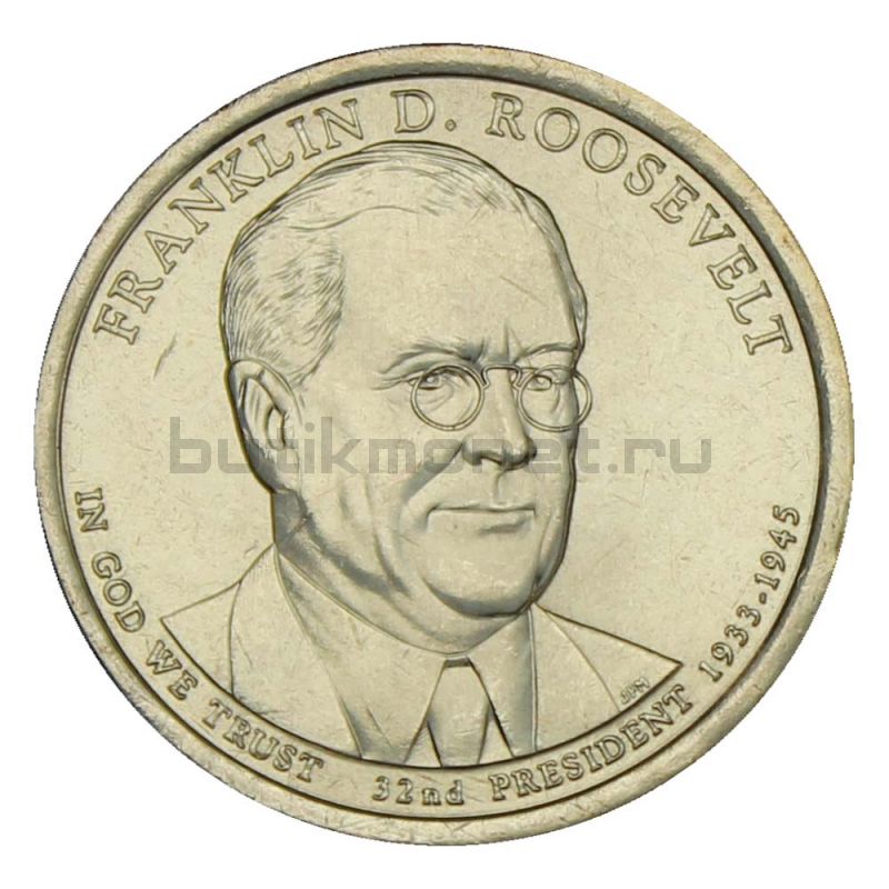 1 доллар 2014 США Франклин Рузвельт (Президенты США)