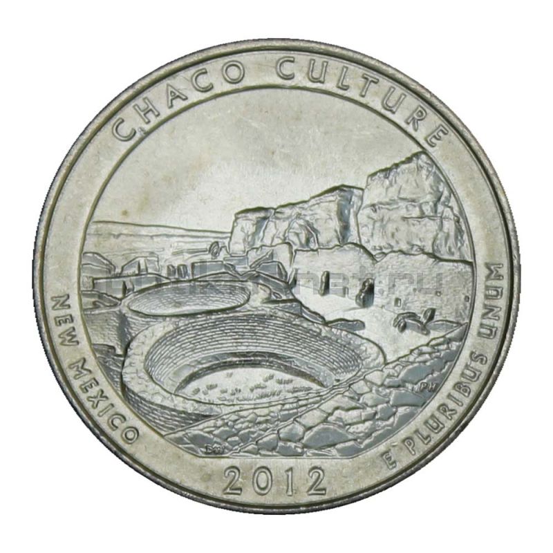 25 центов 2012 США Национальный исторический парк Чако D