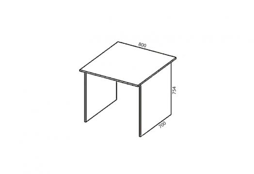 Офисная мебель Триумф (тумба ТБ+тумба ТН+тумба ТБ+шкаф стеклянный ШС+шкаф угловой Ш-УГ+угол УГ+стол СТ-0,8+стол СП-0,7+стол СТ-1,6+тумба ТЯ)