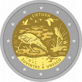 Биосферный заповедник Зувинтас 2 евро Литва 2021