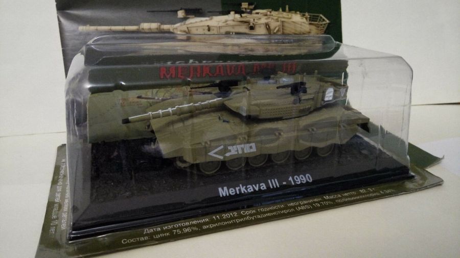 Израильский танк MERKAVA Mk.III 1990 года (1/72)  журнальная серия "Танки мира"