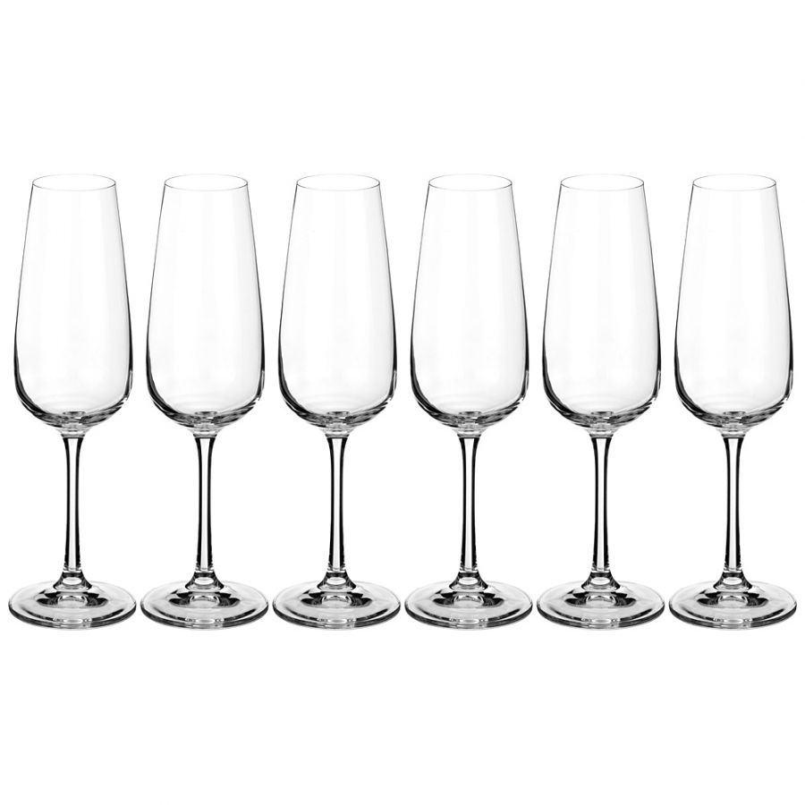 Набор бокалов для шампанского из 6 шт. "Giselle" 190 мл, h=23 см