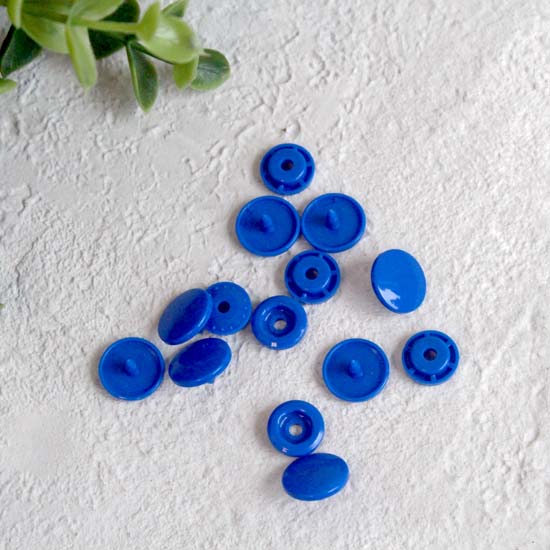 Кнопки пластиковые - Синие, 12 мм