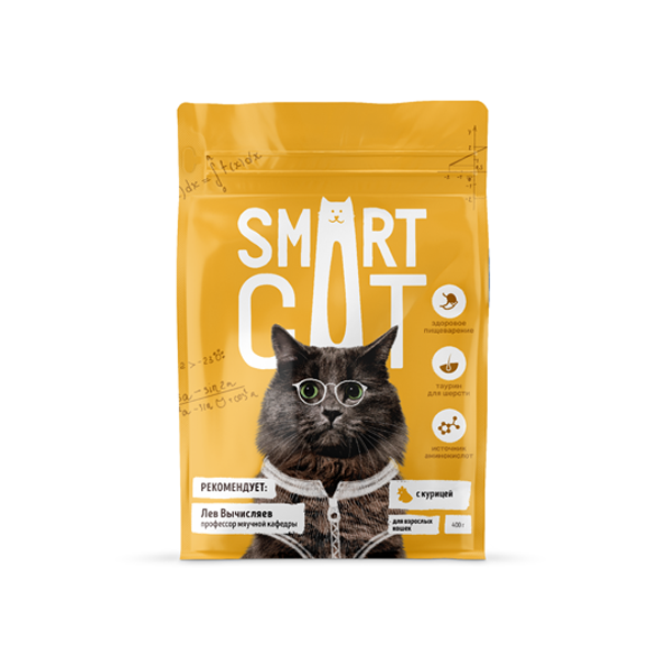Сухой корм для кошек Smart Cat с курицей 5 кг