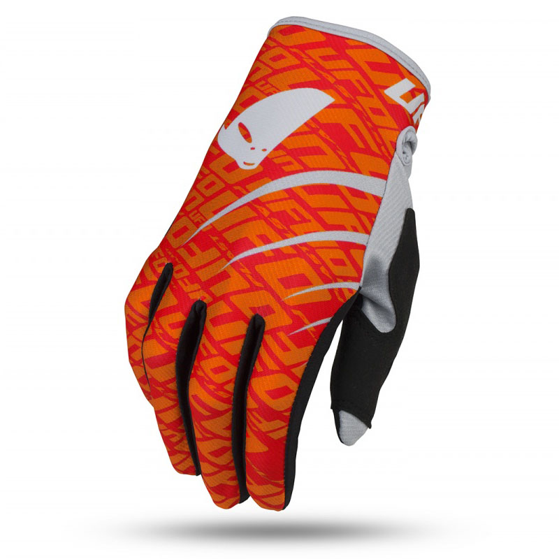 UFO Skill Indium Glove Red Fluo перчатки для мотокросса, красные