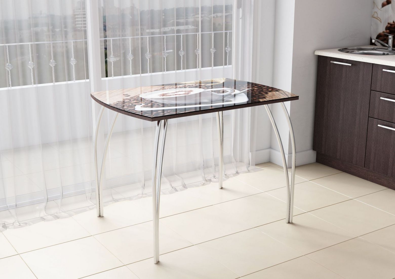 Кухонные столы в уфе. Стол обеденный №6, (740*1000*700). Стол стеклянный кухонный. Стеклянный стол для кухни. Стол из стекла для кухни.