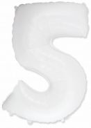 Фигура "5"  (40"/102 см), белый