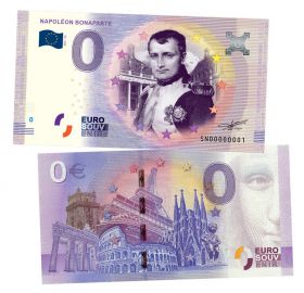 0 ЕВРО - Наполеон Бонапарт(Napoleon Bonaparte). Памятная банкнота ЯМ