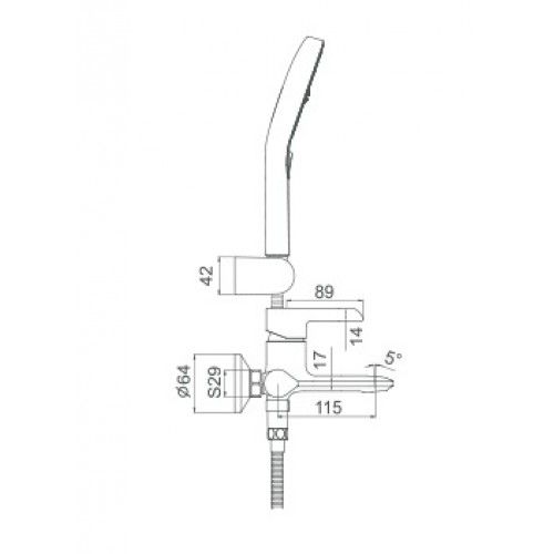 Смеситель для ванны Gappo G03-6 G3203-6
