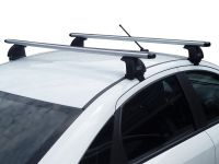 Багажник на крышу Lada Vesta sedan, Евродеталь, аэродинамические дуги