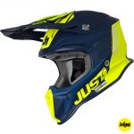 Just1 J18+MIPS Pulsar Fluo Yellow / Blue Matt шлем для мотокросса и эндуро