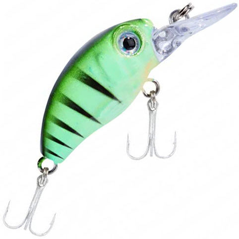 Воблер Balzer Colonel UV Striker Mini Diver Green Fire Tiger 5см 5г 0.8м 13467 013