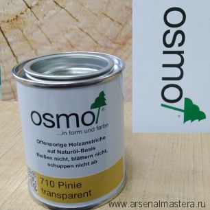 Защитное масло-лазурь для древесины для наружных работ OSMO 710 Holzschutz Ol-Lasur Пиния 0,125 л Osmo-710-0,125 12100098