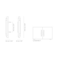 Мебельная ручка PullCast Brubeck TW5002 схема