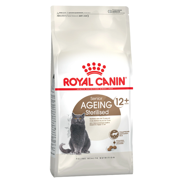 Сухой корм для стерилизованных пожилых кошек Royal Canin Ageing Sterilised 12+ 4 кг