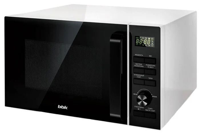 Микроволновая печь BBK 25MWS-970T/WB Белая/чёрная