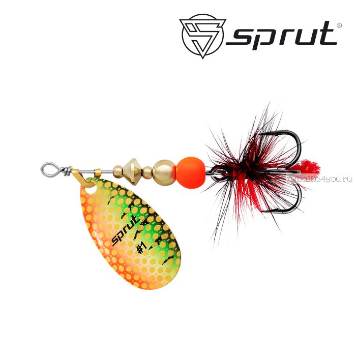 Блесна Вращающаяся "Sprut" Alba Ball System Spinner #1 (3,5g/GP)