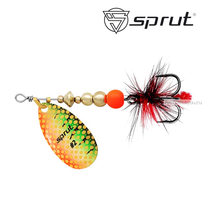 Блесна Вращающаяся "Sprut" Alba Ball System Spinner #2 (5,5g/GP)