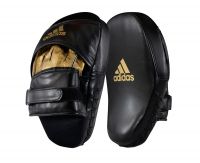 Лапы Adidas Training Curved Focus Mitt Short черно-золотые,  артикул adiSBAC01
